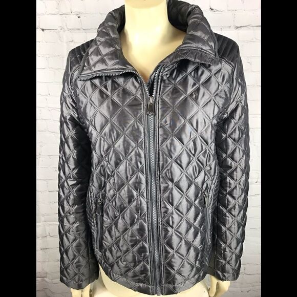 Andrew Marc Marc New York Medium Gray Puffer Coat - Picture 1 of 9